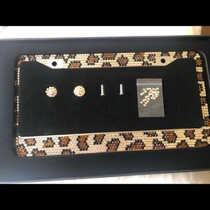 Bling license plate cover